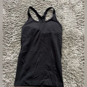 SIZE 4 BLACK LULULEMON EBB TO STREET TANK